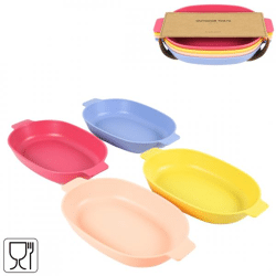 Norlander plates oval 24 cm set of 4