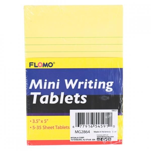 Notizblock liniert 35 Seiten 12,7 cm 5 Stk.