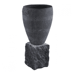 PTMD flower pot Mailey L anthracite 77 cm