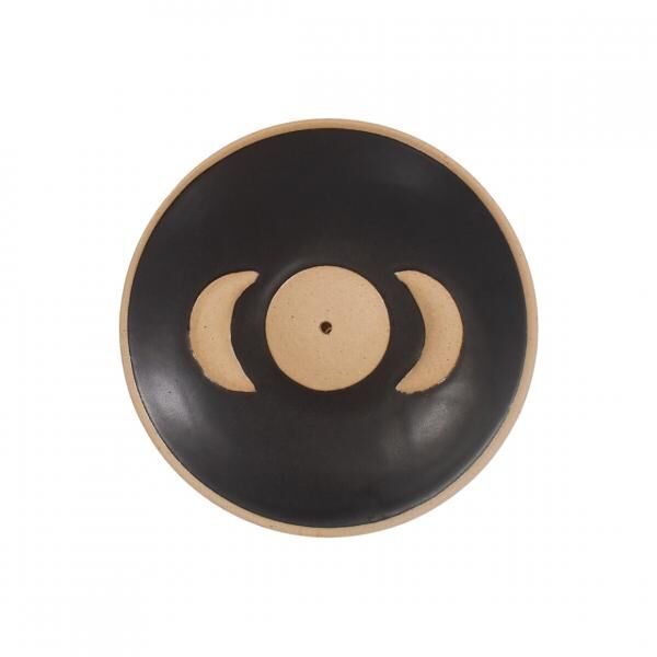 Sass & Belle Räucherstäbchenhalter Moon Phases schwarz 12,5 cm