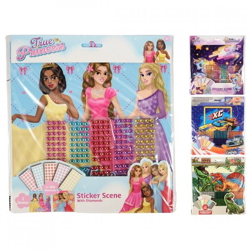 Sticker scene diamonds en foam 300-delig 4 assorti