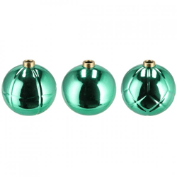 Vaas Christmasball groen 19 cm 3 assorti