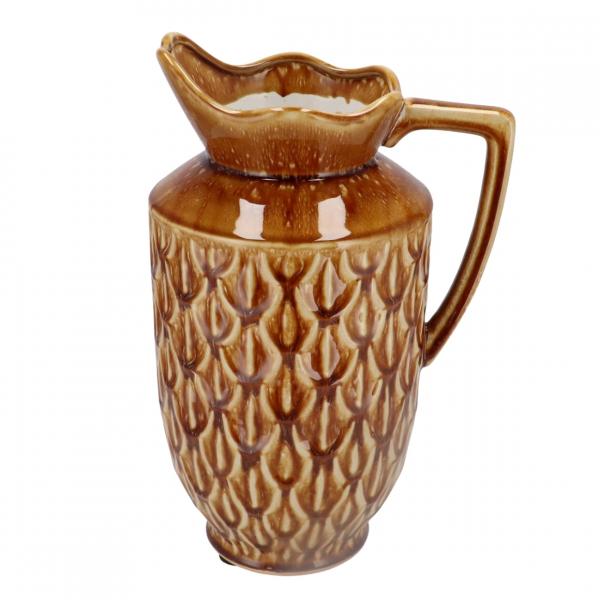 Vase Boa mit Henkel dunkelbraun 38 cm