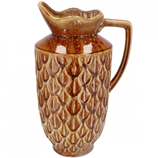 Vase Boa mit Henkel dunkelbraun 45 cm
