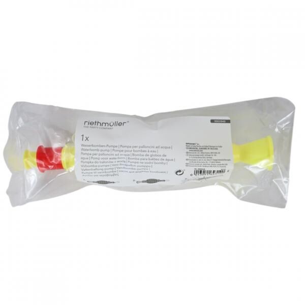 Wasserballonpumpe 21 cm sortiert