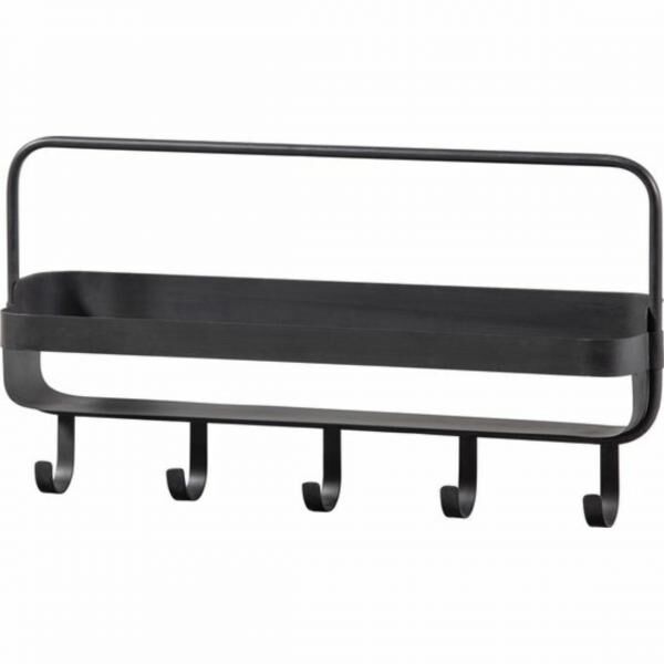 WOOOD Wandregal Akke schwarz 56 cm