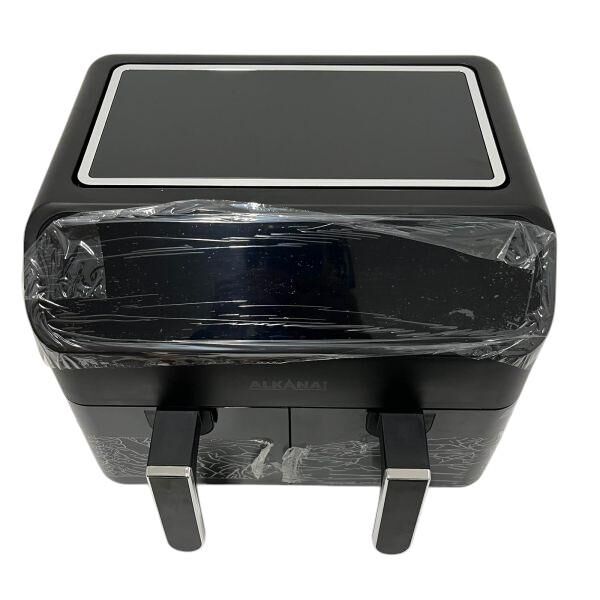 ALKANA Doppel-Hei&szlig;luftfritteuse 8L &ndash; Zwei F&auml;cher f&uuml;r die ganze Familie