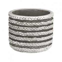 Blumentopf Serie Raf grau 7,5 cm