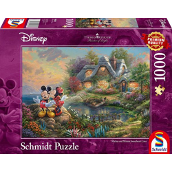Disney, Sweethearts Mickey & Minnie - 1000 piece jigsaw puzzle (Thomas Kinkade)
