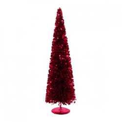 Kerstboom Sparkle Sequins fuchsia 50 cm