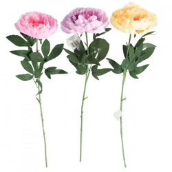 Künstliche Blume Pfingstrose 77 cm 3 Stück sortiert