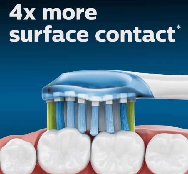 PHILIPS HX9044/17 Sonicare Ersatzbürstenköpfe 4er Pack – Neuware