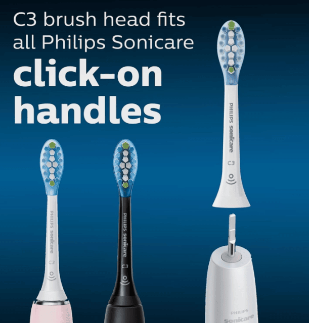 PHILIPS HX9044/17 Sonicare Ersatzbürstenköpfe 4er Pack – Neuware