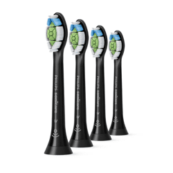 PHILIPS Sonicare W2 HX6064/11 Ersatzbürstenköpfe Schwarz 4er Pack – Neuware