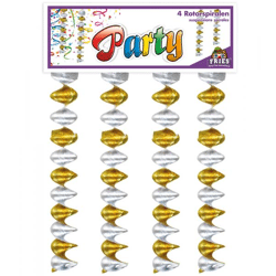 Rotorspiralen gold/silber; 60 cm L.