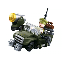 Sluban M38-B0678B - Army WWII - Alliierten Geländewagen