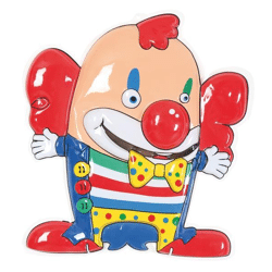 Wand-Deko Clown - 57 cm