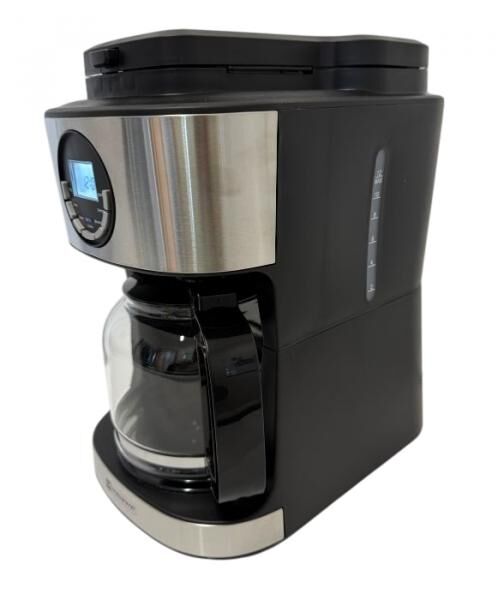 Warenkraft Kaffeemaschine mit Mahlwerk 1,8L &ndash; 2-in-1 Bohnen & Pulver, 12 Tassen, LCD & Timer
