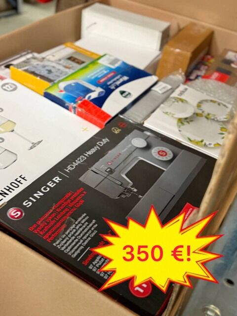 350 € Mix Paletten Haushaltswaren Elektronik Möbel Kinderartikel von deutschen Marktplätzen 60–70 Stück Kategorie A B C Versand weltweit