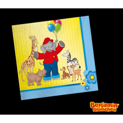 BENJAMIN BLÜMCHEN - 20 Stück Servietten - 33 x 33 cm