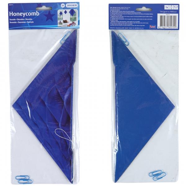 Folat Honigwabe Diamant blau 30 cm