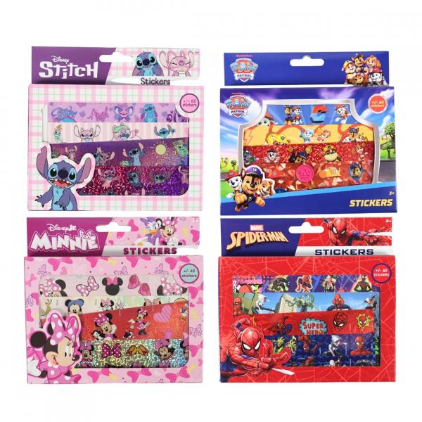 Führerscheinaufkleberbox 65 Aufkleber 4fach sortiert