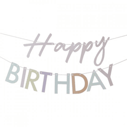 Ginger Ray Girlande Happy Birthday 3 Meter
