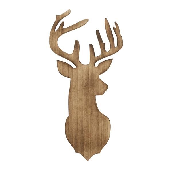 Hirschkopf geflammt, L, ca.54x27cm