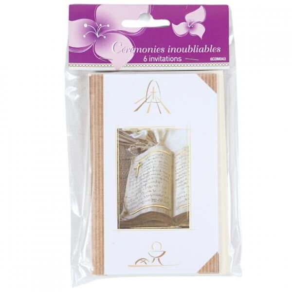 Karten Religion 13,5 cm 6 Stk.