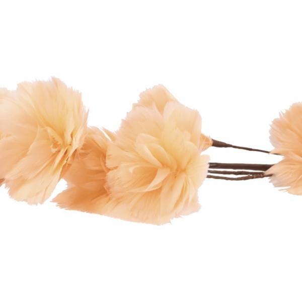 Künstlicher Zweig Federblumen Pfirsich 95 cm