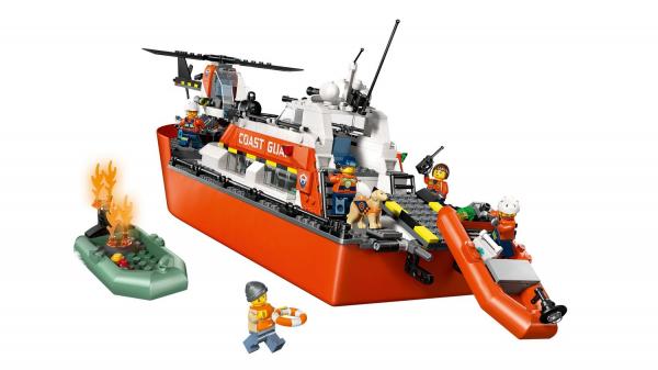 LEGO&reg; City Exploration - Rettungsboot der K&uuml;stenwache mit Hubschrauber (742 Teile)