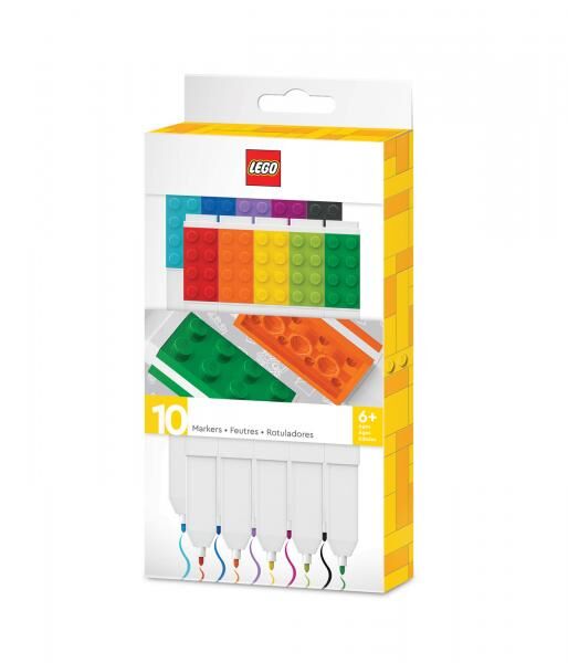 LEGO&reg; - Filzstifte 10 Farben in Geschenkpackung