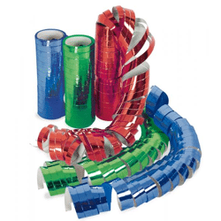 Luftschlangen Metallic, sort. Farben