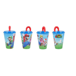 Nintendo: Super Mario - Drinking cup with lid & straw 430 ml