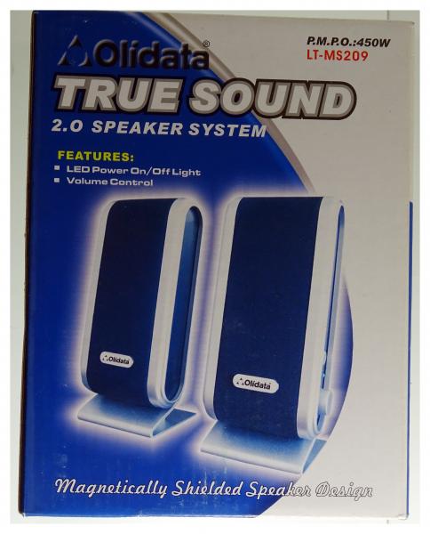 Olidata Aktive True-Sound 2.0-Lautsprecher LT-MS209