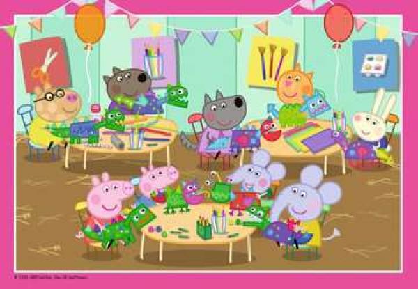 Peppa Pig - Zeit zu feiern! - Puzzle 2x12 Teile
