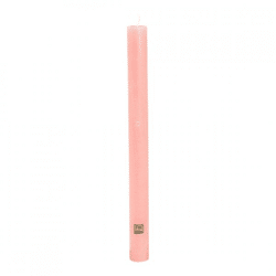 PTMD dinner candle rustic pink 2 x 25 cm set of 4