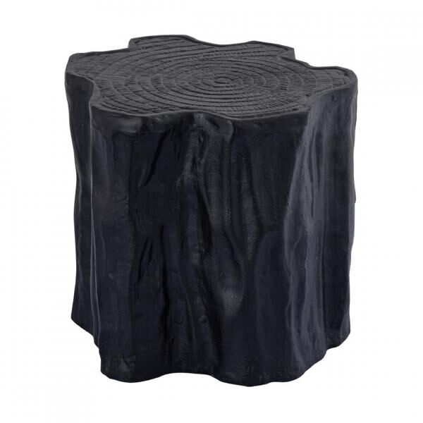 PTMD Beistelltisch Fennah Baumstumpf Aluminium schwarz 37 cm
