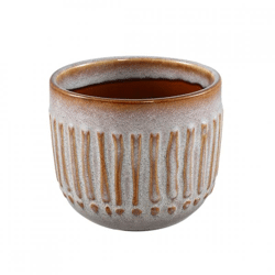 PTMD flower pot Ruuby S gray/brown 11 cm