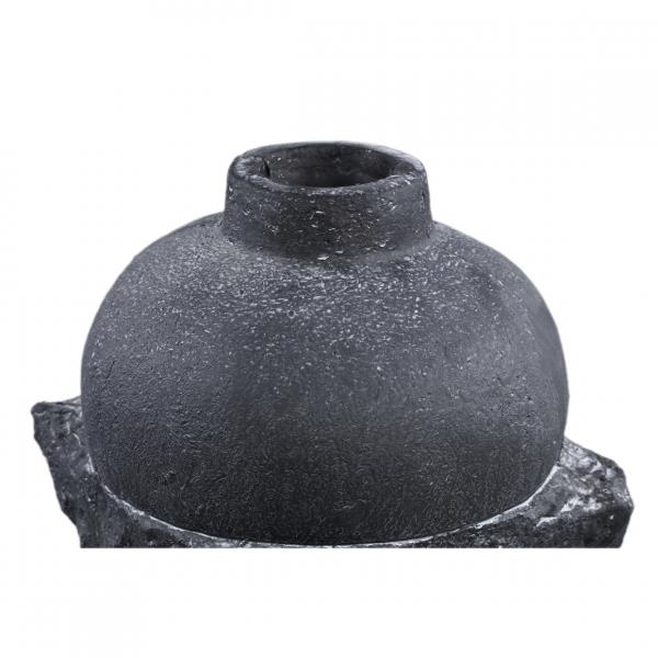 PTMD Vase Mailey rund S anthrazit 38 cm