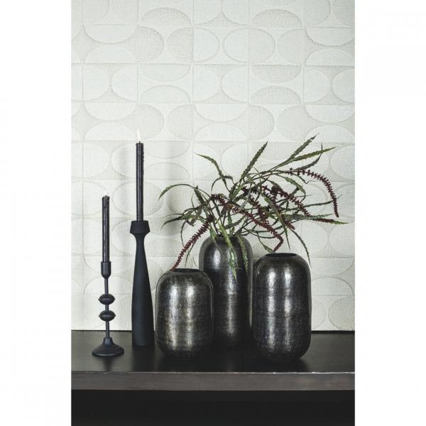 PTMD Vase Yourne S Aluminium grau 25 cm