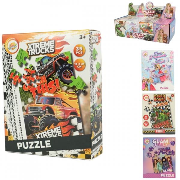 Puzzle 21 cm 35 Teile 4fach sortiert