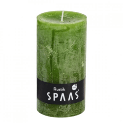 (R) Spaas Stumpenkerze Rustikales Olivgrün 7 x 13 cm