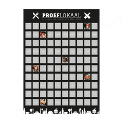 Senza scratch poster 100 dishes 80 cm