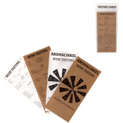 SENZA wine and beer tasting cards 21 cm
