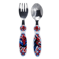 Spiderman Arachnid Grid - 2-piece metal cutlery set