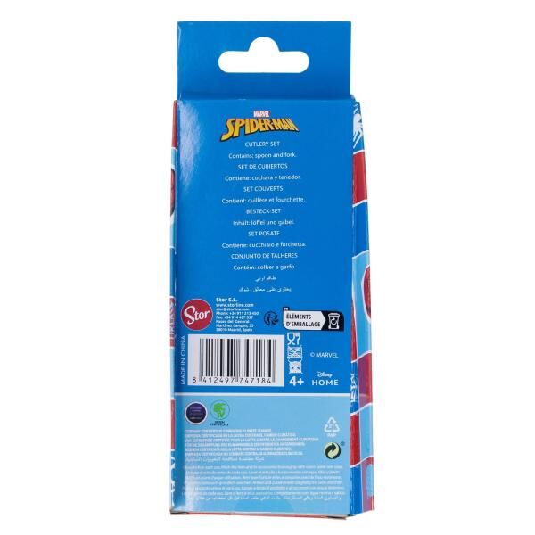 Spiderman Arachnid Grid - 2-teiliges Metall Besteckset