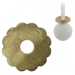 Stjernsund Kerzenring Loua Blume Messing 9,3 cm