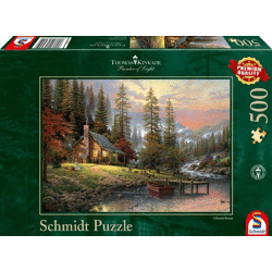 Thomas Kinkade - House in the mountains - 500 piece jigsaw puzzle