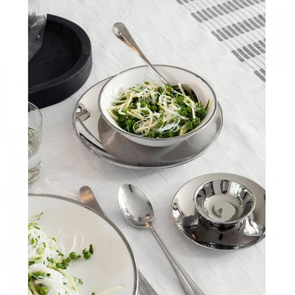 Vtwonen Schale Weiß Silber 18 cm